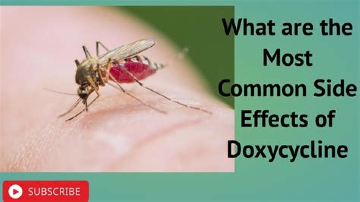 What are the most common side effects of doxycycline?